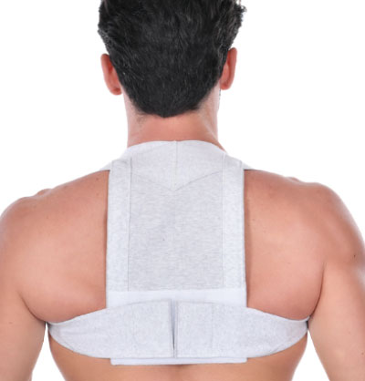 Backpack shoulder band front in strech cotton